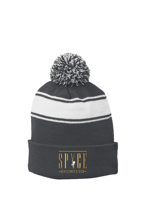 Spyce Girl Gray Pom Beanie