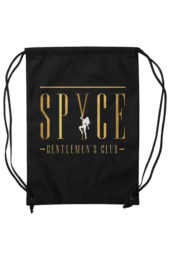 Spyce Black Drawstring Backpack